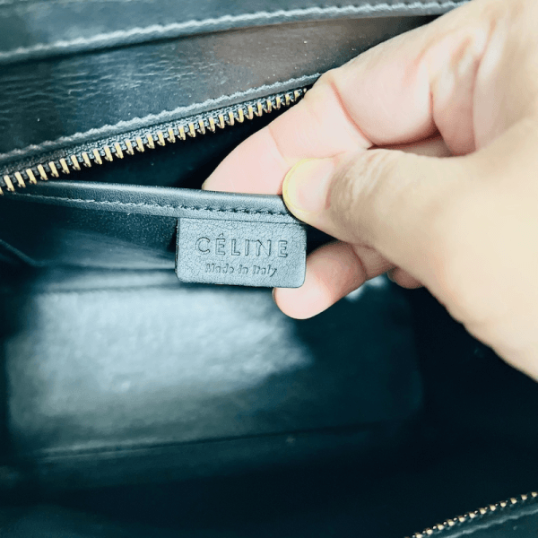 CELINE Nano Calfskin Luggage Bag (Black)