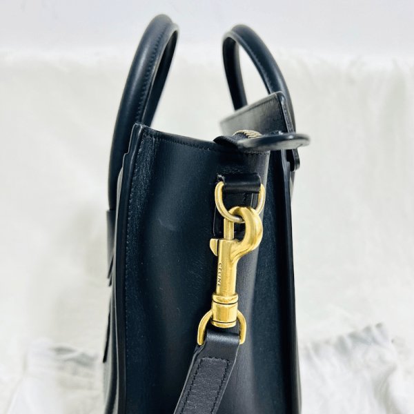 CELINE Nano Calfskin Luggage Bag (Black)