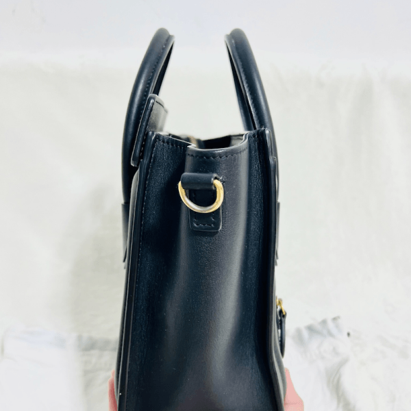 CELINE Nano Calfskin Luggage Bag (Black)