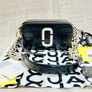 MARC JACOBS 'TheSnapshot' Leather Small Bag (Black)